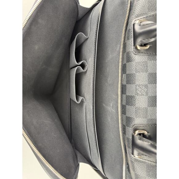 Louis Vuitton Damier Graphite Icart Business Bag Briefcase Handbag Black - Picture 9 of 16